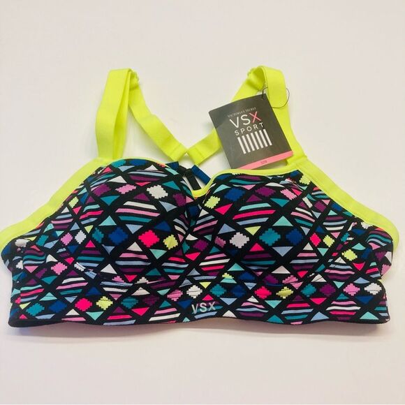 Victoria's‎ Secret VSX Angel Sport Bra Size 32B Colorful Strappy Memory Fit NEW - Picture 11 of 11
